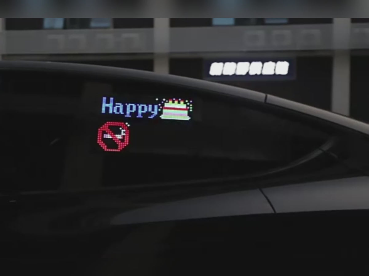 Programmable LED Car Display – Show Custom Text, Animations & Alerts in Full Color